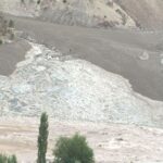 Сель затопил дорогу и приусадебные участки в Кулябе