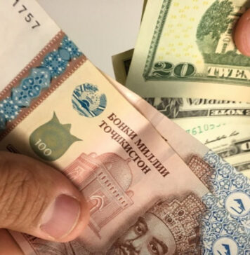 Курс доллара в Таджикистане пошел на снижение