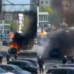В Москве таджикистанец, рискуя жизнью, бросился тушить горящий автомобиль