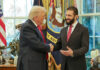 Трампа и президент Сирии аш-Шараа больше часа общались за закрытыми дверями