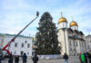 Кремлевская елка вошла в десятку самых высоких новогодних деревьев в мире