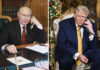 Трамп рассказал Путину об итогах переговоров с Зеленским