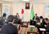 Туркменский дипломат и руководство ITOCHU Corporation обсудили подготовку к совместному заседанию комитетов в Токио