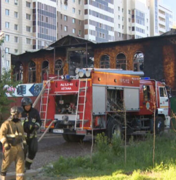 Ребенка спасли во время пожара в Астане