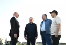 Лидеры стран Центральной Азии и Азербайджана приняли участие в открытии гольф-клуба в Чолпон-Ате
