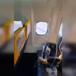 Пассажир Ryanair едва не оказался выброшен через разбитое окно самолёта