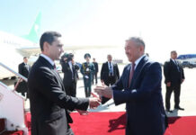 Президент Туркменистана приехал в Кыргызстан на встречу глав государств ЦА