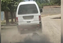 В Кашкадарье водитель привязал собаку к Damas и протащил её по дороге — видео