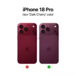 iPhone 18 Pro получит более тёмный оттенок «тёмной вишни»