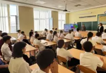 Консульство Туркменистана в Астрахани провело открытый урок в школе села Фунтово