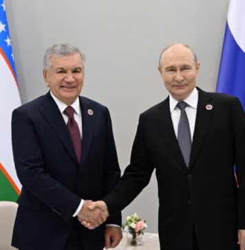 Шавкат Мирзиёев и Владимир Путин провели встречу в Бишкеке