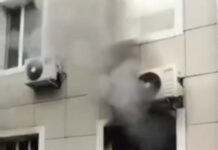 Сильное задымление и шесть горящих бутиков: пожар произошел в Павлодаре