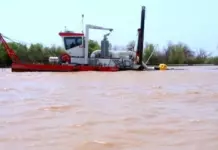 В водоёмах на севере Туркменистана введены в действие новые земснаряды