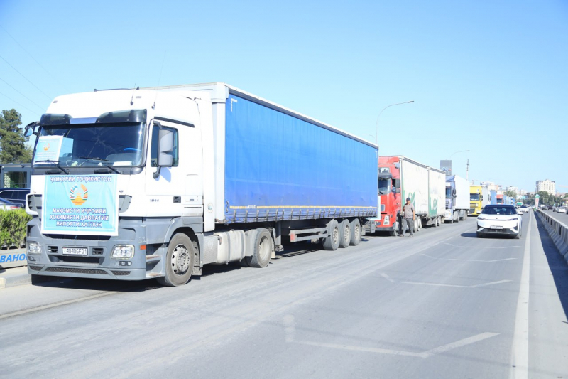Из Хатлонской области отправили 200 тонн сельхозпродукции на экспорт