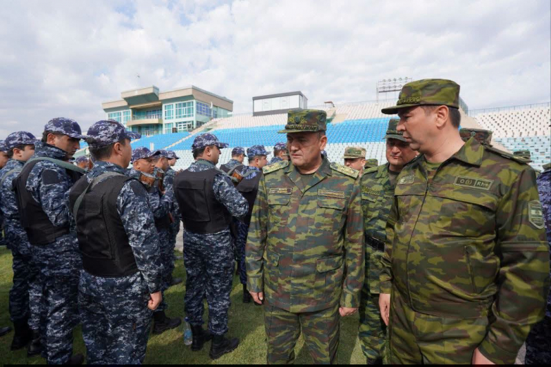 Министр обороны Таджикистана принял участие в проверке территориальной обороны в Худжанде