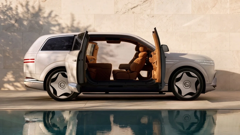 Genesis представил люксовый электрокроссовер GV90 с дверями по типу Rolls-Royce